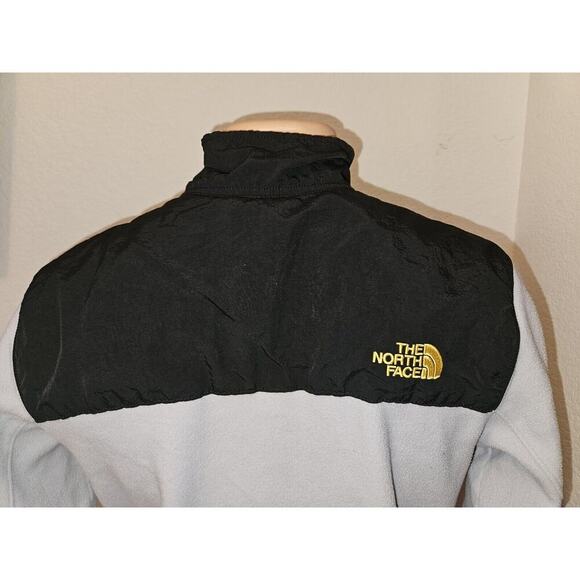 The North Face Men’s Small Half Zip Black Cream Yellow Fleece Jacket Pockets - Picture 5 of 11